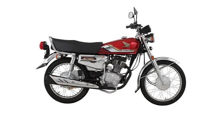 Honda CG 125 Self Start (Gold Edition) in Red