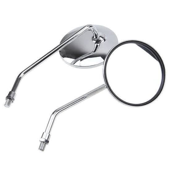 Rear View Side Mirrors Pair (Chrome Stem)