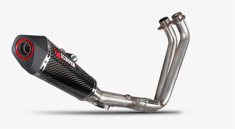 High-Flow Exhaust Silencer Muffler Assembly